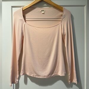 L'AGENCE Soft Blush Long Sleeve Top size Small